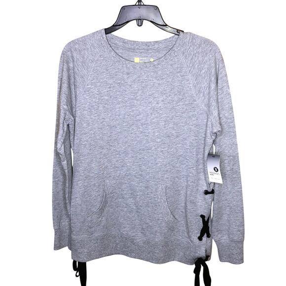 Xersion Heather Gray Lightweight Sweatshirt - Picture 1 of 5